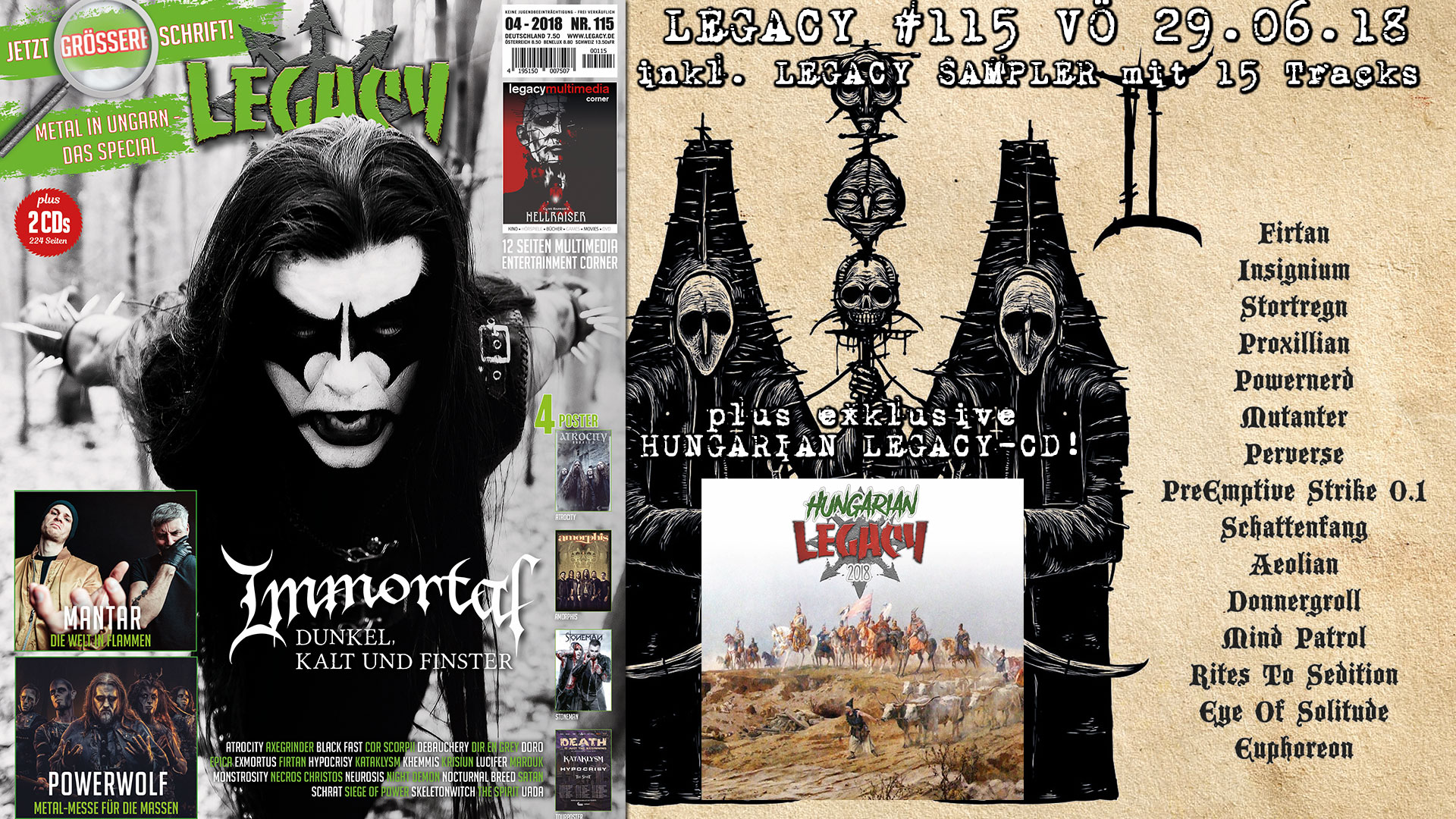 LEGACY #115 OUT 29.06.2018!